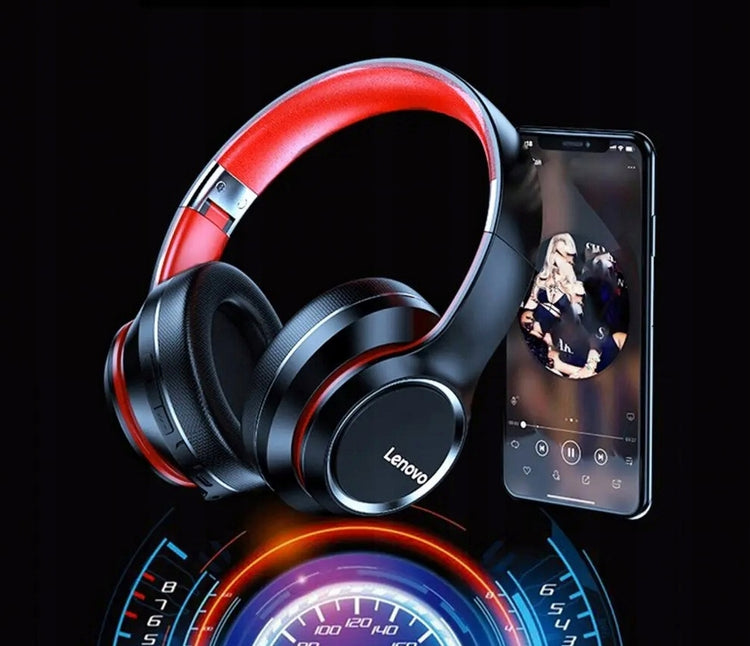 Belaidės ant ausų ausinės „Lenovo HD200“ su mikrofonu, Bluetooth 5.0