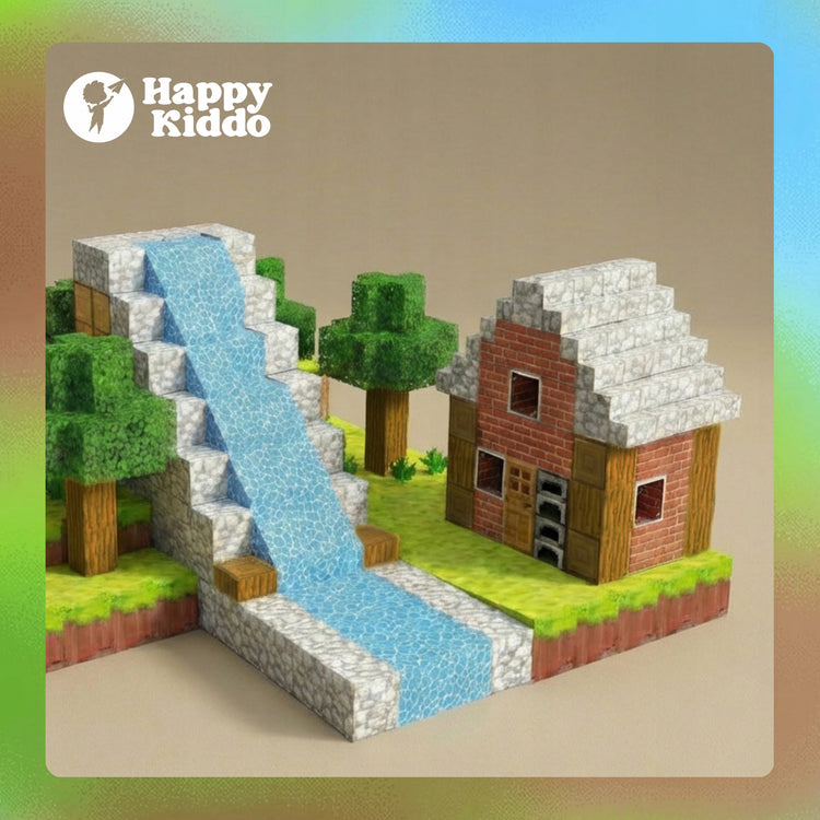 Magnetiniai kubeliai-pikseliai „Happy Kiddo“, 120 vnt. – nuotrauka 5