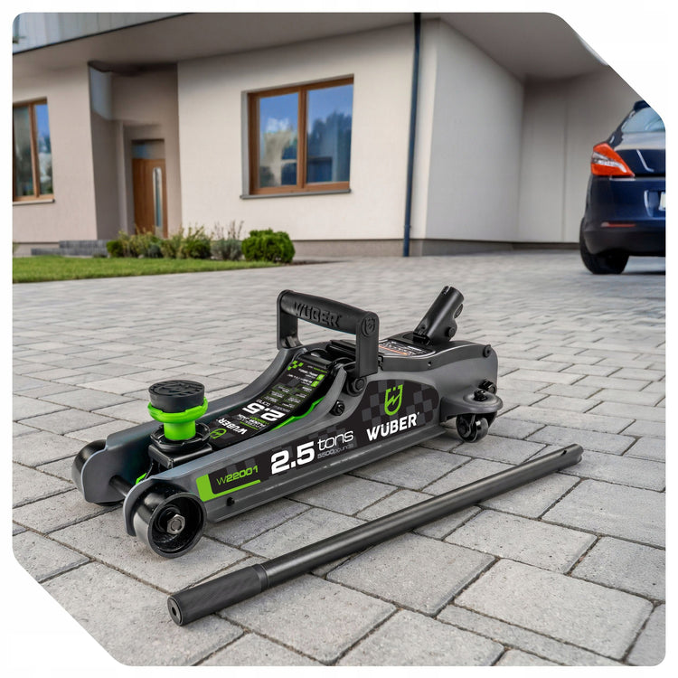 Žemo profilio hidraulinis domkratas „Wuber W22001“, 2,5 t, 80–360 mm