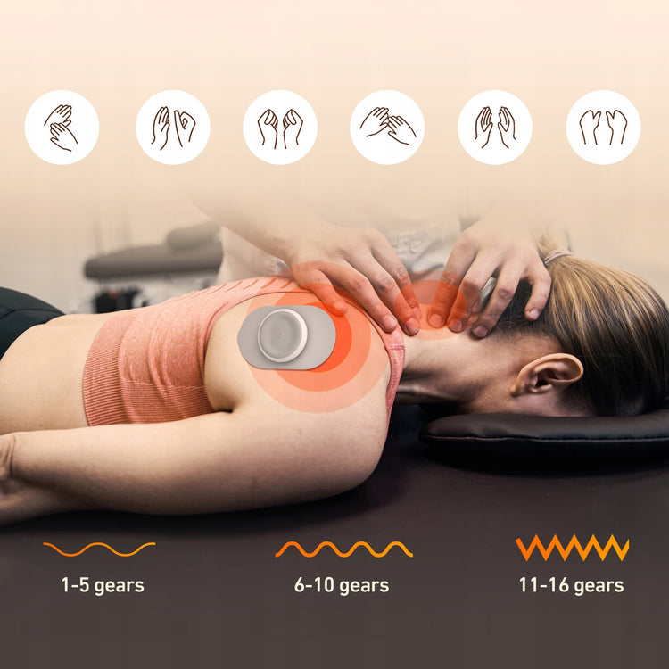 Belaidis mini elektrostimuliatorius TENS/EMS pilvui, kaklui ir kojoms – nuotrauka 3
