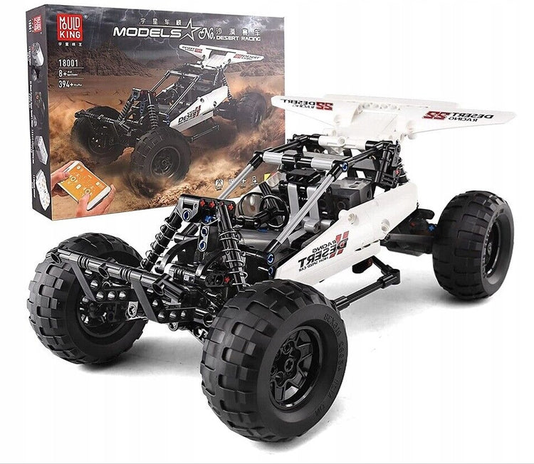 Nuotoliniu būdu valdomas konstruktorius „Mould King 18001“, automobilis, 409 dalys