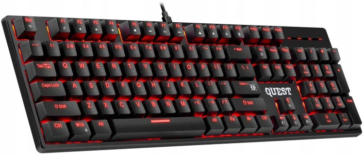 Mechaninė žaidimų klaviatūra „Defender Quest GK-596“, Outemu Red, RGB
