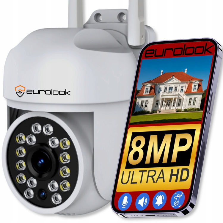 Pasukama Wi-Fi IP kamera „Eurolook“ su judesio jutikliu ir naktiniu matymu