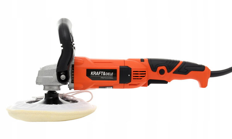 Automobilio poliravimo mašinėlė „Kraft&Dele“, 2600 W, 180 mm, su greičio reguliavimu