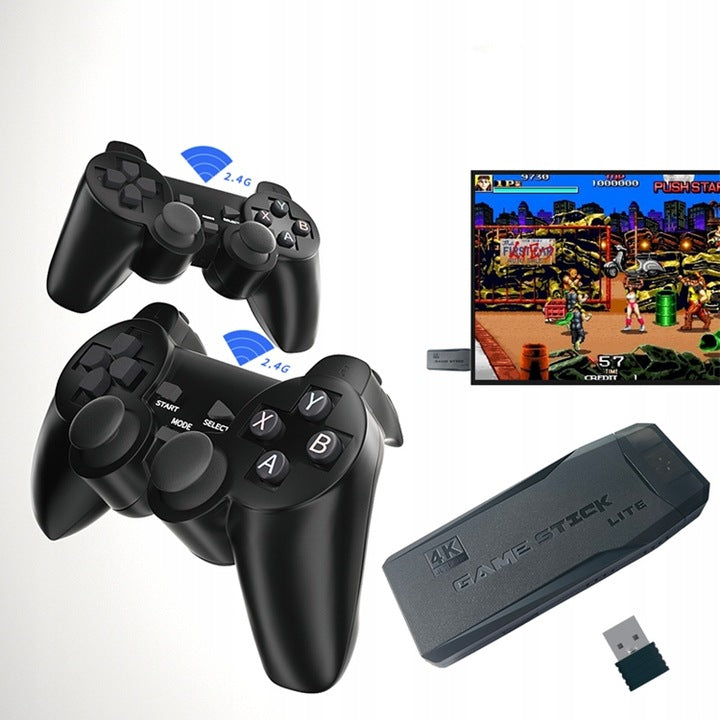 Retro žaidimų konsolė HDMI su 2 pultais ir 64 GB kortele