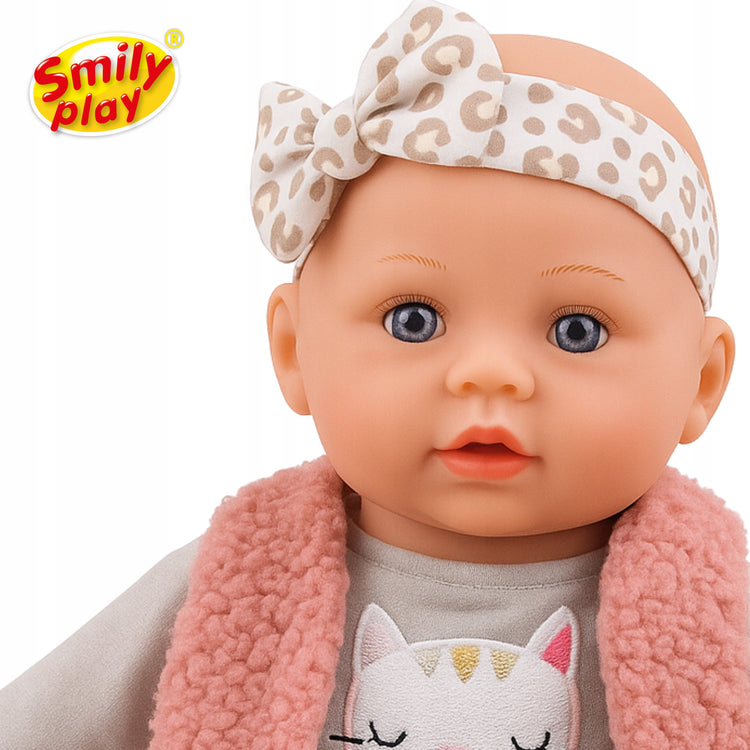 Interaktyvi dainuojanti lėlė-kūdikis „Smily Play“, 32 cm, su priedais