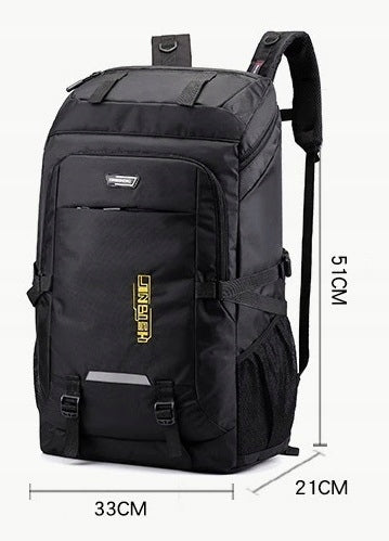 Taktinė sportinė kuprinė ekspedicijoms „K~M PL02“, 50 l, juoda