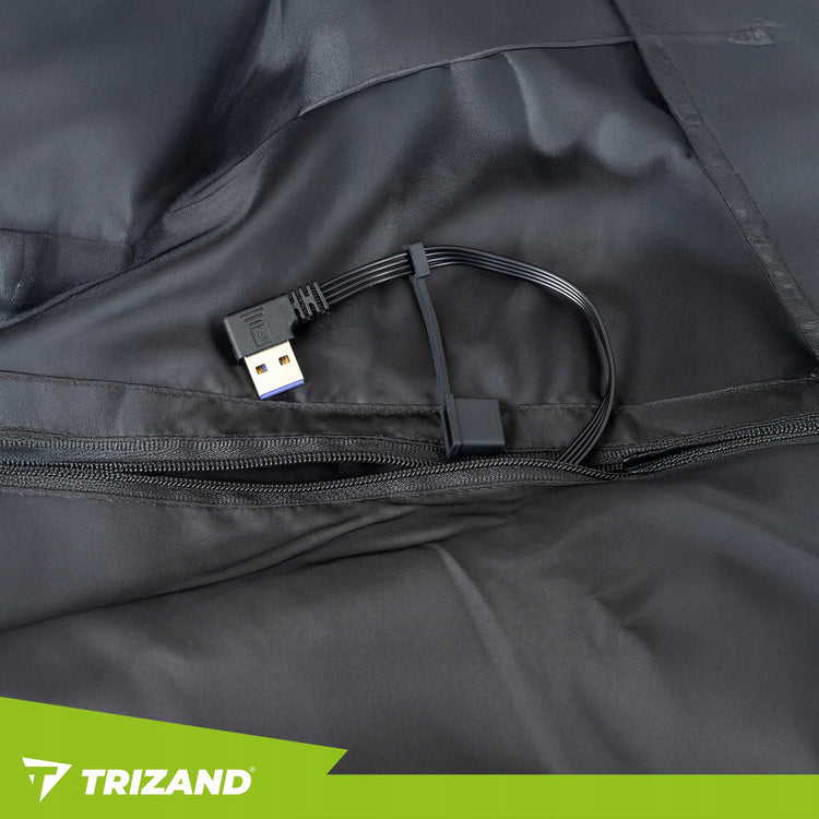 Šildoma liemenė „Trizand“ su 11 šildymo zonų ir USB, unisex, XL dydis