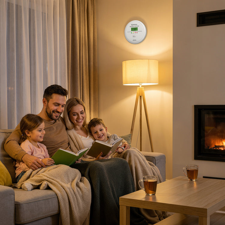 Smalkių dujų ir dūmų detektorius 2in1 „Smoxy“, belaidis, sertifikuotas