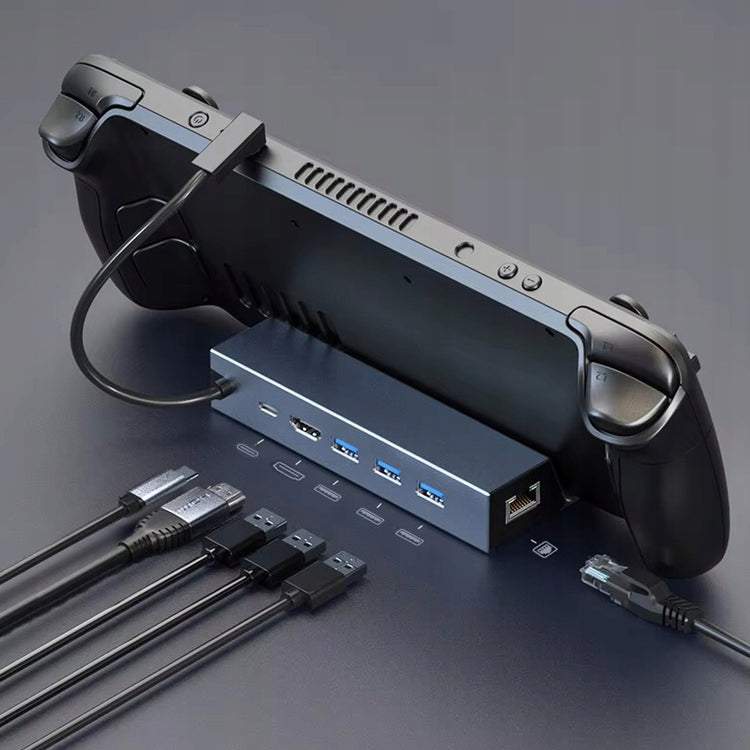 Doko stotelė „Zenwire“ 6 in 1 Steam Deck / ROG Ally: HDMI 4K, gigabitinis Ethernet