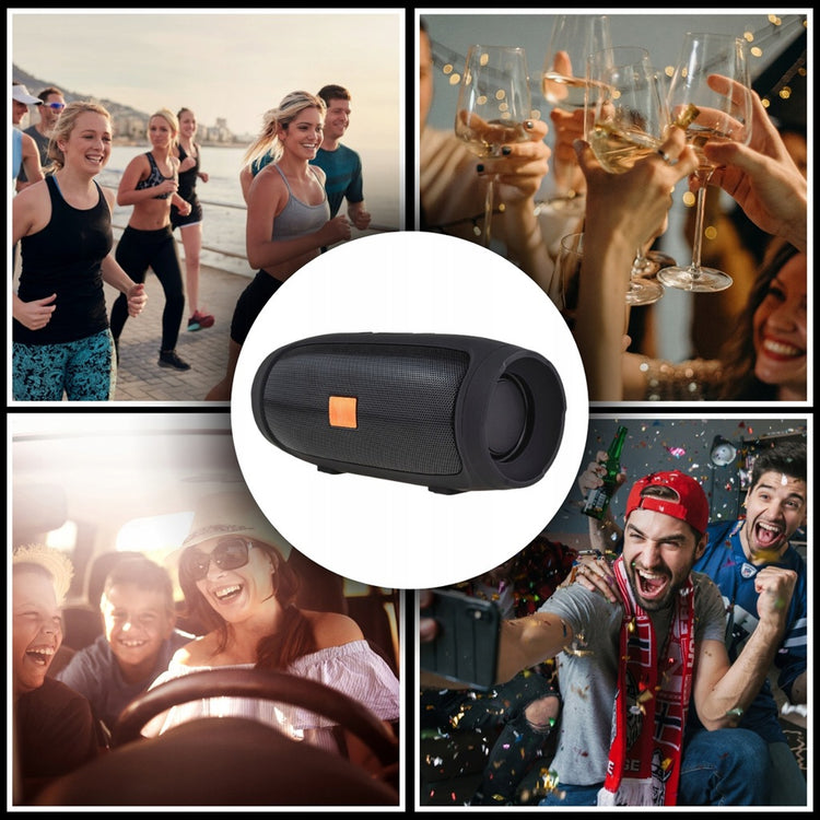 Nešiojama Bluetooth kolonėlė „Lewer E3-Mini“ su 4 garsiakalbiais, juoda