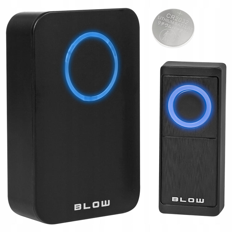 Belaidis durų skambutis „Blow“, IP44, 100 m, 30 melodijų