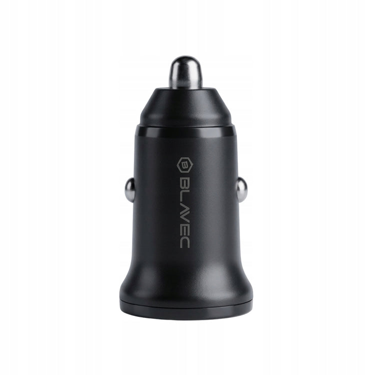 Automobilinis įkroviklis „Blavec BS-01B-C“, USB-C PD 20 W + USB QC 3.0, su USB-C laidu