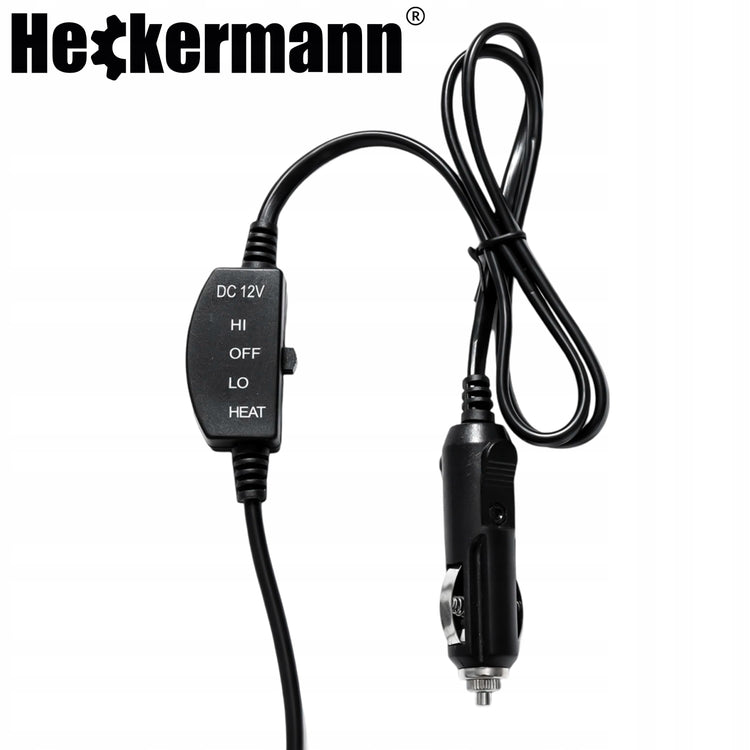Šildomas automobilio sėdynės kilimėlis „Heckermann ZL011“ su pultu, 12 V, 48 W