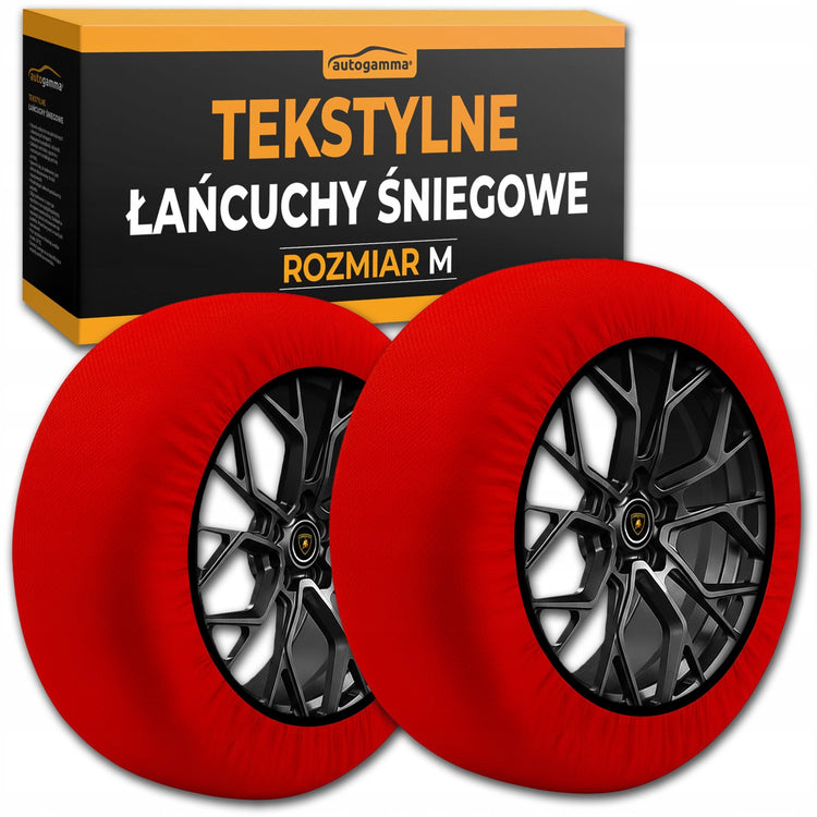 Tekstilinės sniego grandinės („Sniego kojinės“) ratams R13–R19, dydis M