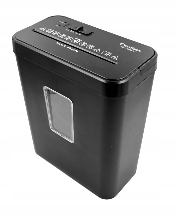 Dokumentų smulkintuvas „Verotech VS-1005CC“, 13 l, P-4, smulkina korteles