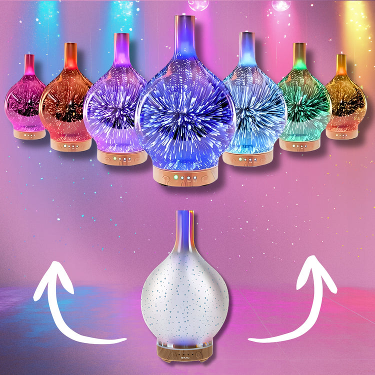 Aromaterapijos difuzorius ir oro drėkintuvas su LED, 200 ml – nuotrauka 5
