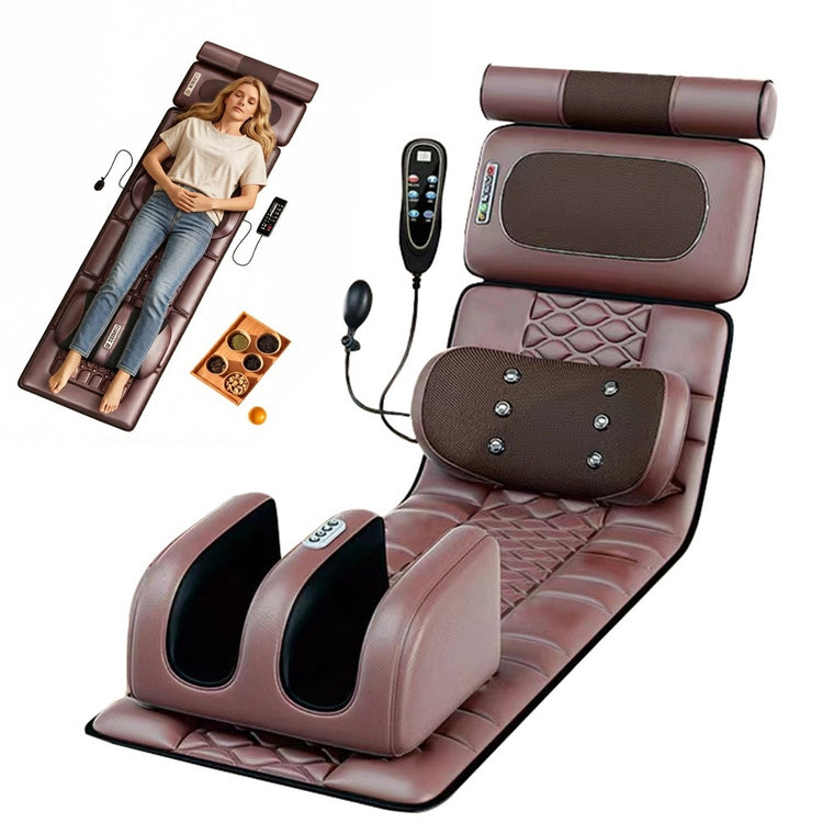 Shiatsu masažinis čiužinys su šildymu kaklui, nugarai ir kojoms, 160 cm