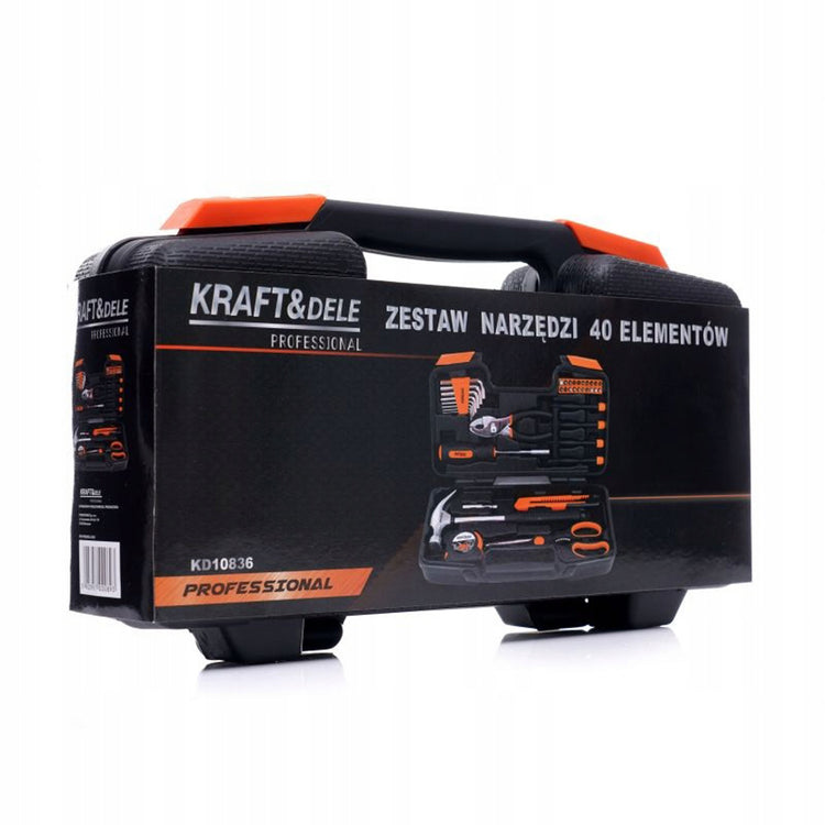 Įrankių rinkinys lagaminėlyje „Kraft&Dele KD10836“, 40 dalių, Torx ir šešiakampiai