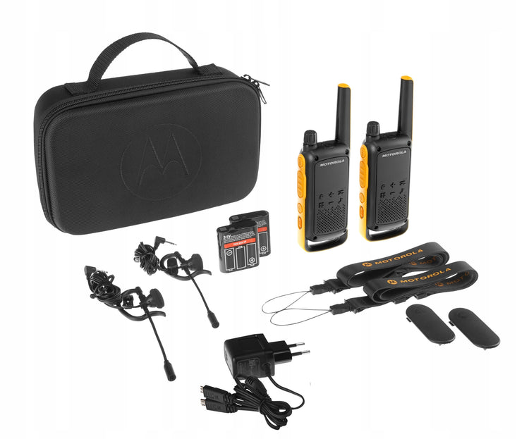 Racijos „Motorola T82 Extreme“ PMR446, IPx4, 2 vnt., iki 10 km