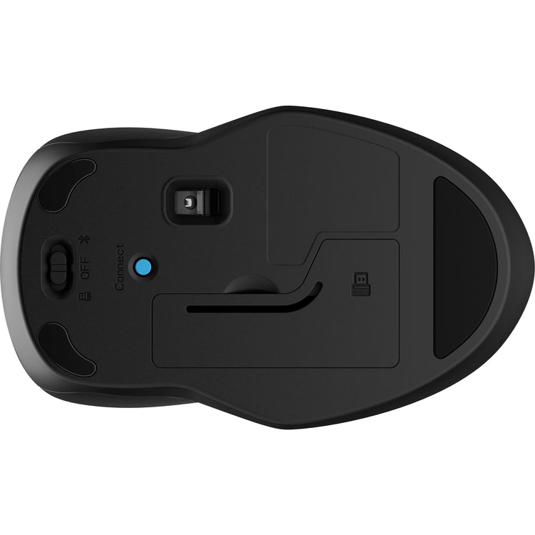 Belaidė pelė „HP 250 Dual“ su Bluetooth ir USB imtuvu, 1600 DPI, juoda