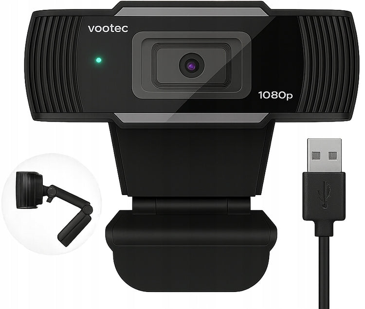 Internetinė kamera „eAdaptery“ Full HD 1080p su mikrofonu ir veido sekimu