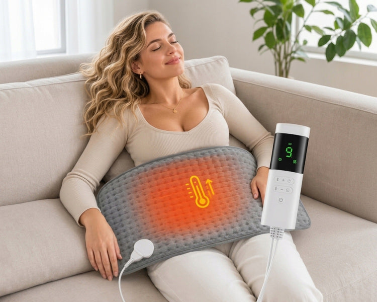 Elektrinė šildanti pagalvėlė 30 × 60 cm su 9 lygiais ir pultu