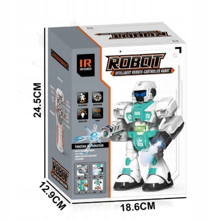 Valdomas robotas „HollaKids“, šaudantis kamuoliukais, su garais