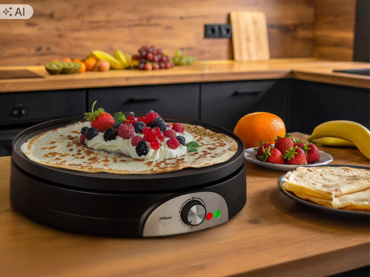 Elektrinė blynų keptuvė „Eldom NA20“ 37 cm, 1500 W, 2 in 1