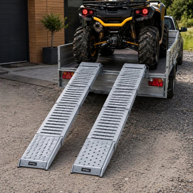 Plieninės pakrovimo rampos „Kraft&Dele KD12682“, iki 2200 kg, 2 vnt.