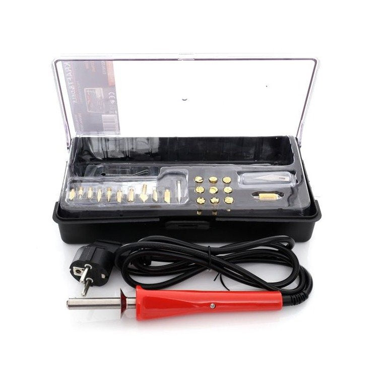 Medienos deginimo pirografas „Kraft&Dele KD10112“, 65 W, su 22 antgaliais