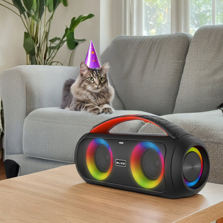 Galinga Bluetooth kolonėlė-boombox „Blow“, 100 W, su mikrofonu, pulteliu ir powerbank funkcija