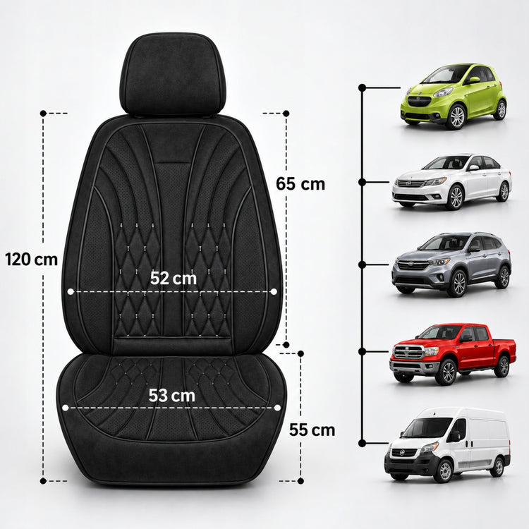 Šildomas automobilio sėdynės užvalkalas „Karcle“, 12 / 24 V