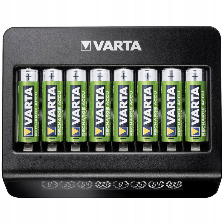 Elementų kroviklis „Varta LCD Multi Charger+“ 8× AA/AAA
