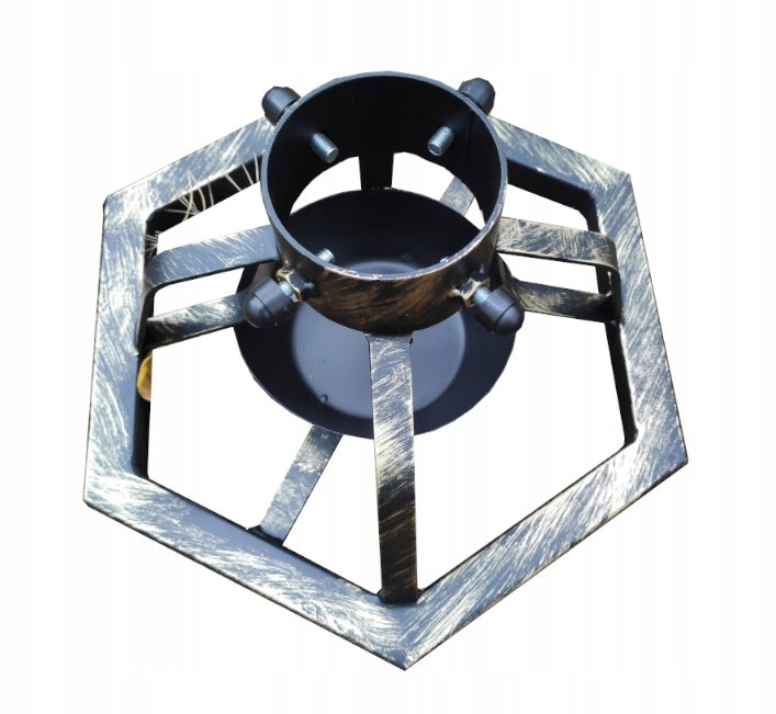 Metalinis eglutės stovas, Ø 43 cm, 11 cm angos, juodas