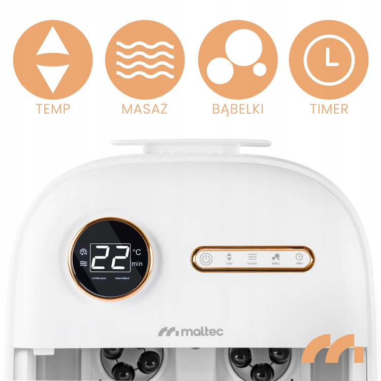 Sulankstoma pėdų SPA vonelė „Maltec PRO-Hydro“ su šildymu, 500 W