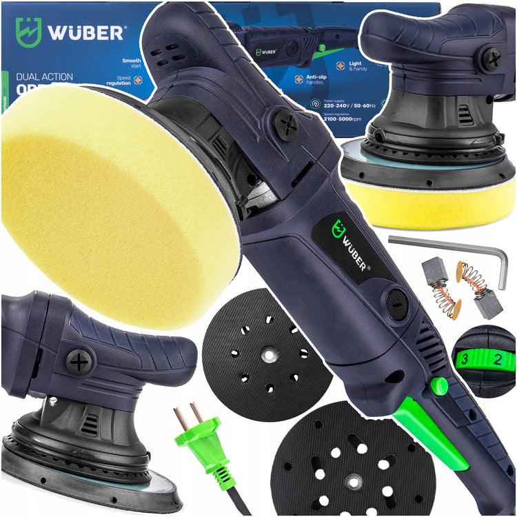Ekscentrinė automobilio poliravimo mašinėlė „Wuber WR-OP-1500“, 1500 W