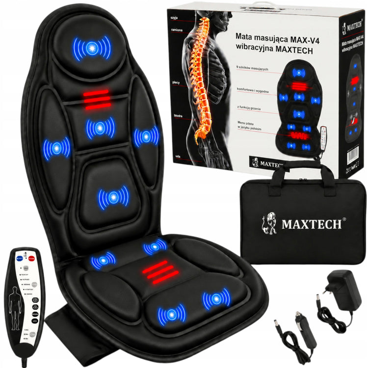 Vibracinis masažinis kilimėlis su šildymu „Maxtech MAX-V4“
