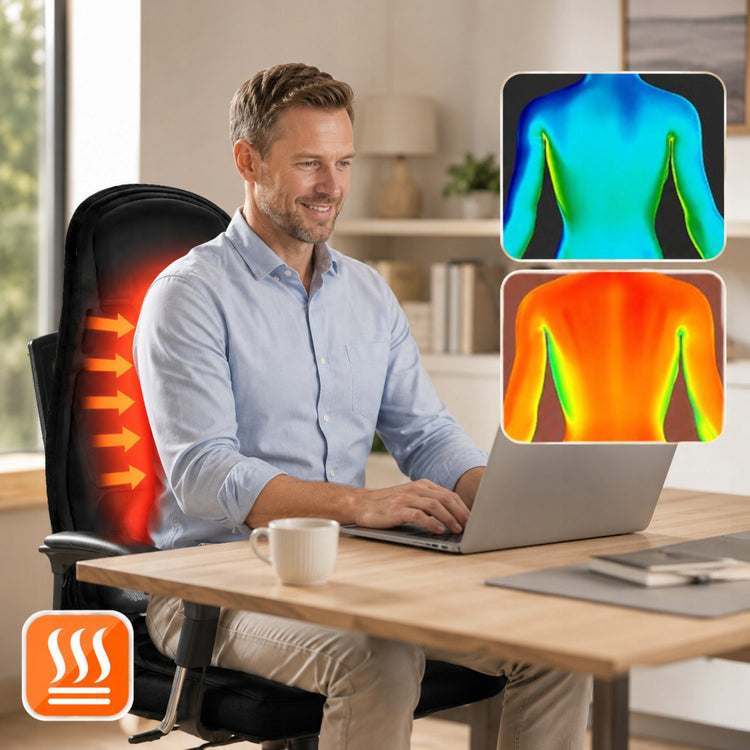 Masažinis kilimėlis su šildymu automobiliui ir biurui „Masuletto Thermo Relax V5 PRO“