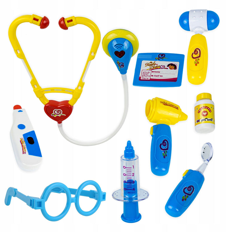Mažojo gydytojo rinkinys lagaminėlyje „click4TOYS“, 10 dalių