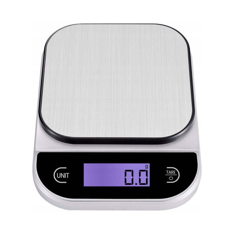 Elektroninės virtuvinės svarstyklės su laikmačiu ir termometru, 5 kg / 1 g