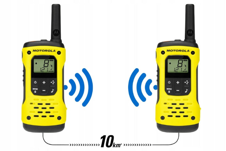 Vandeniui atsparios racijos „Motorola T92 H2O“, IP67, 2 vnt., iki 10 km