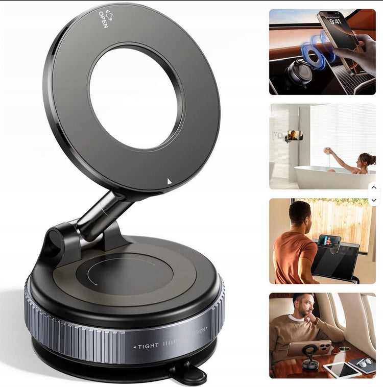 Magnetinis automobilinis telefono laikiklis „Fonneo UM007“ ant stiklo ar skydelio