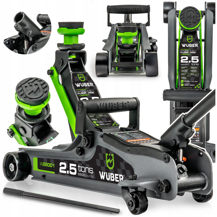 Žemo profilio hidraulinis domkratas „Wuber W22001“, 2,5 t, 80–360 mm