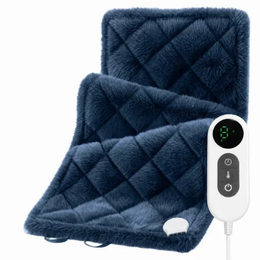 Didelė elektrinė šildanti pagalvėlė-termoforas XL 60 × 30 cm, mėlyna