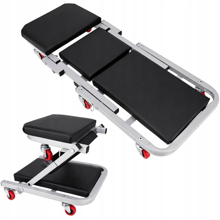 Sulankstomas mechaniko gulimas vežimėlis-kėdė 2 viename „Kraft&Dele KD10764“, iki 150 kg