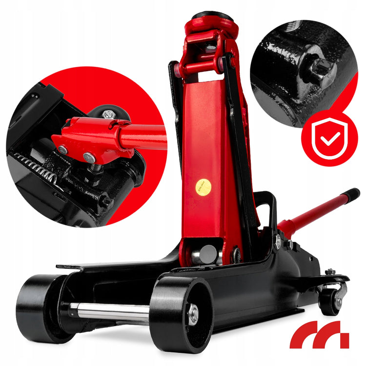 Žemo profilio hidraulinis domkratas „Maltec“ 2,5 t, iki 385 mm – nuotrauka 6