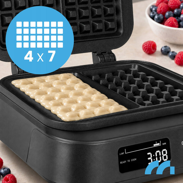Vaflių keptuvė „Maltec“ su LCD ekranu ir laikmačiu, 2200 W – nuotrauka 2
