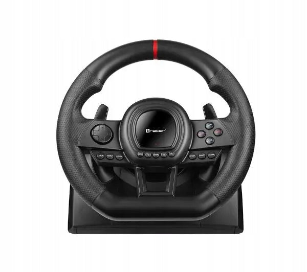 Žaidimų vairas su pedalais ir pavarų dėže „Tracer SimRacer“ 6in1