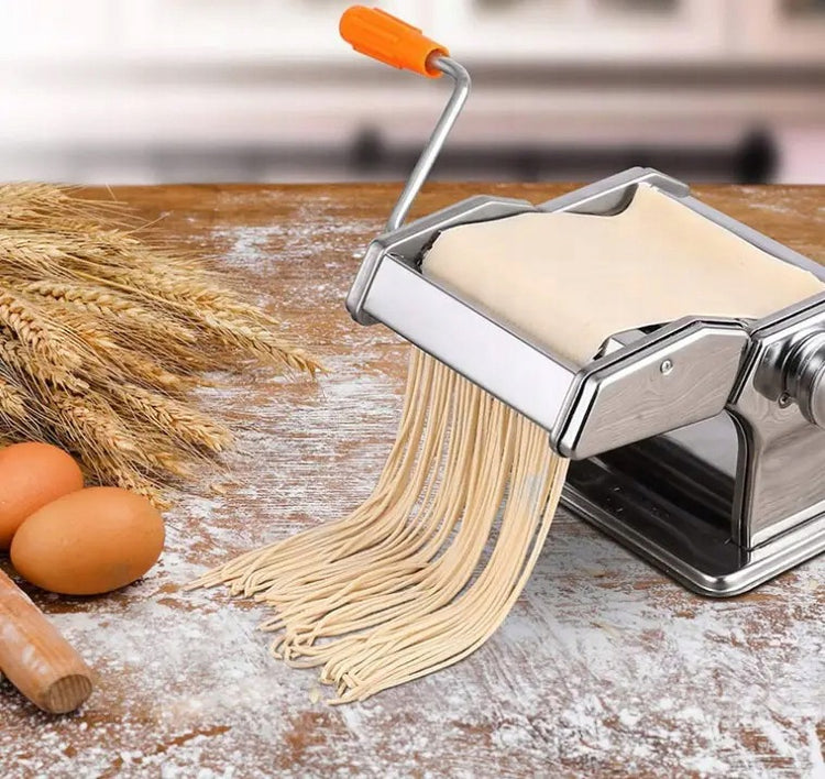 Rankinė tešlos ir makaronų mašinėlė „Kamille“ 4in1, nerūdijantis plienas
